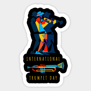 International Trumpet Day Sticker